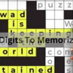 Four Digits To Memorize Nyt